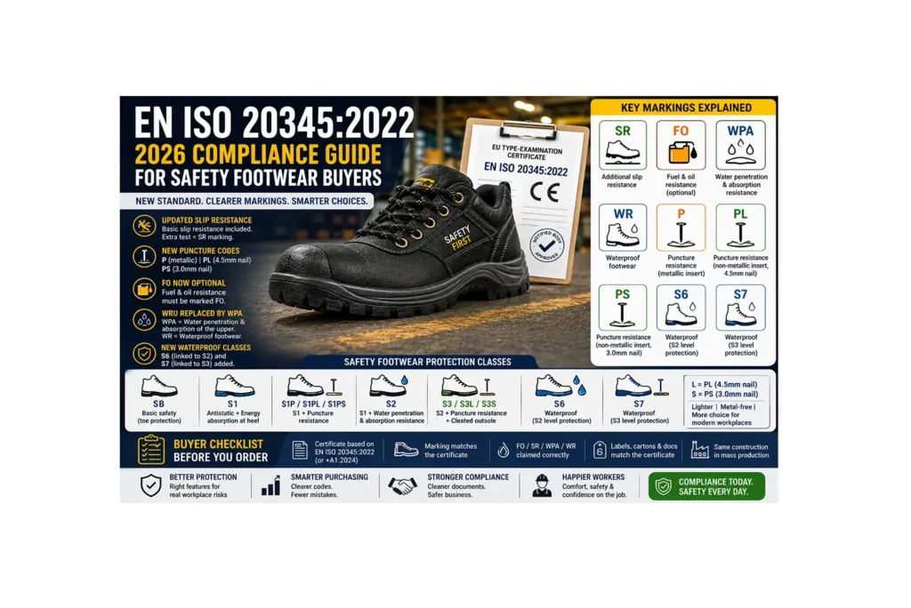 2026 Compliance Guide for Safety Footwear Buyers