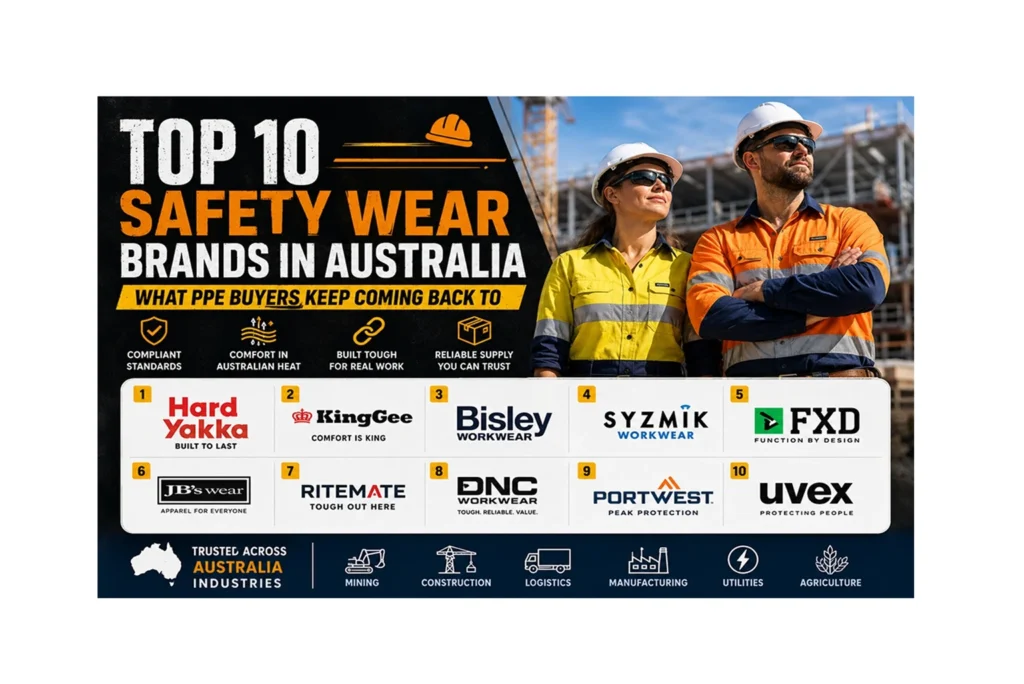 Top 10 Safety Wear Brands in Australia