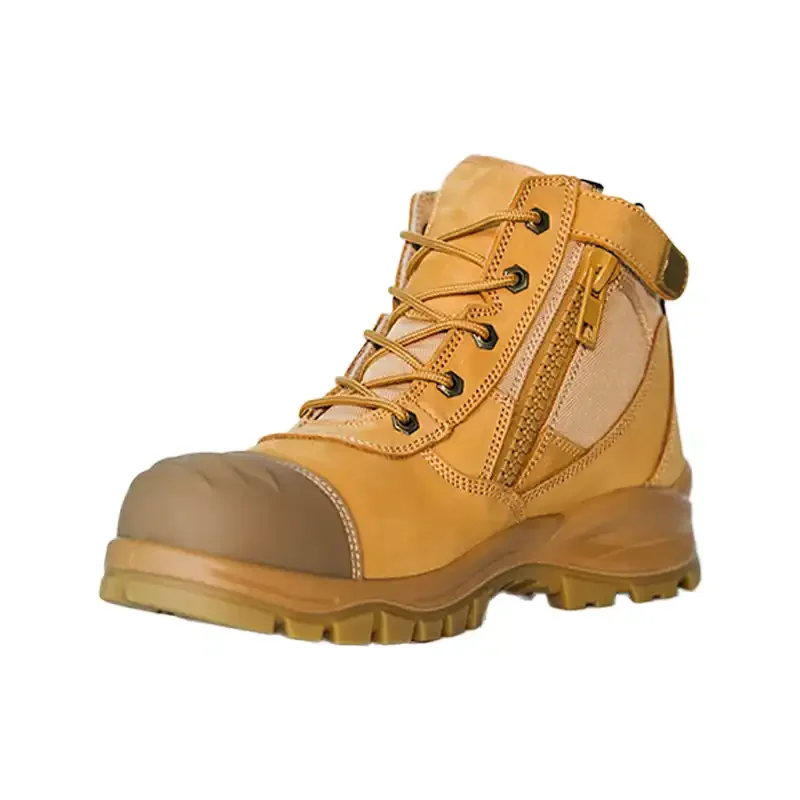 side zip safety boots