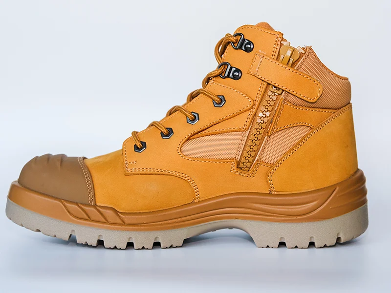 zip side safety boots