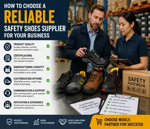 How to Choose a Reliable Safety Shoes Supplier for Your Business