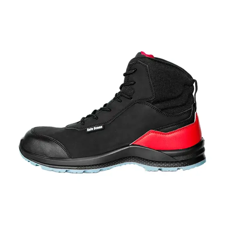 Red Steel Toe Safety Boots