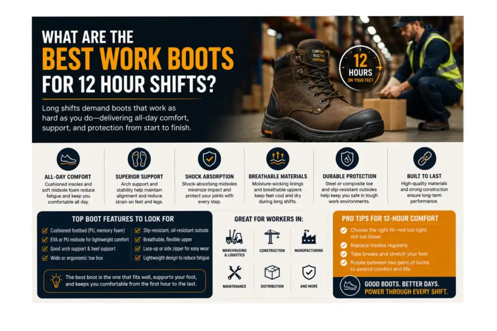 What Are the Best Work Boots for 12 Hour Shifts