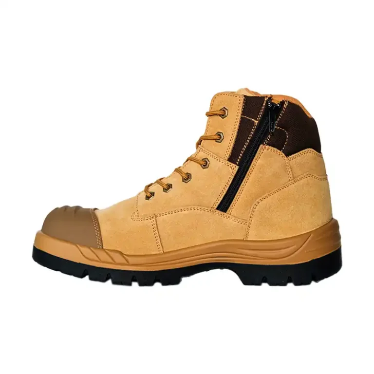 Zip Sided Split Suede Work Boots for Men