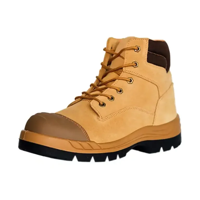 Zip Sided Steel Toe Split Suede Work Boots for Men