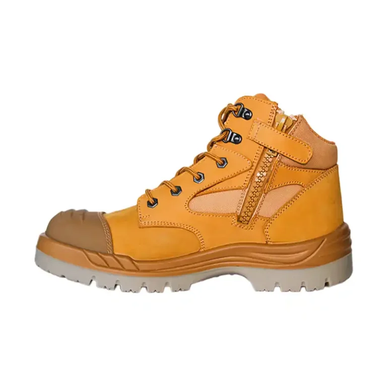 lace up side zip ankle safety boots