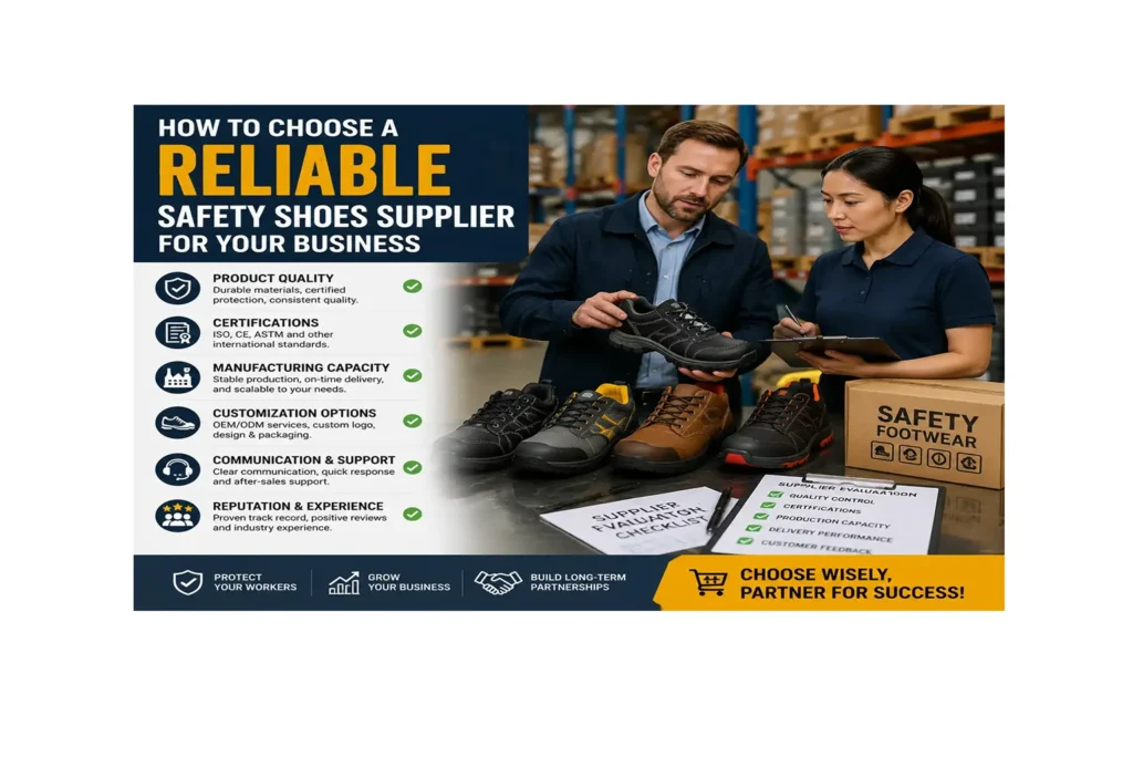 How to Choose a Reliable Safety Shoes Supplier for Your Business