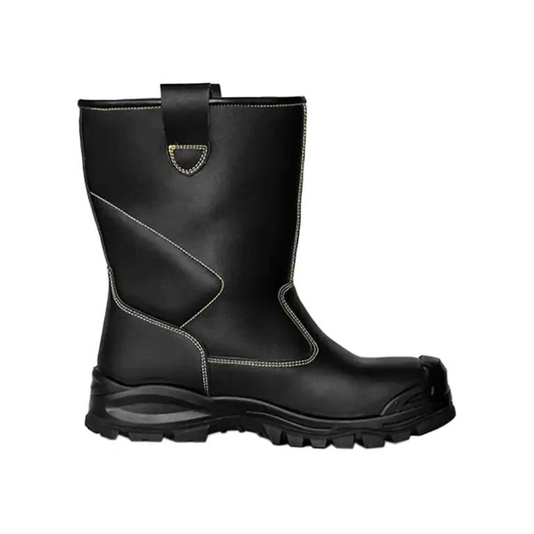 Black High Cut Pull Up Rigger Safety Boots