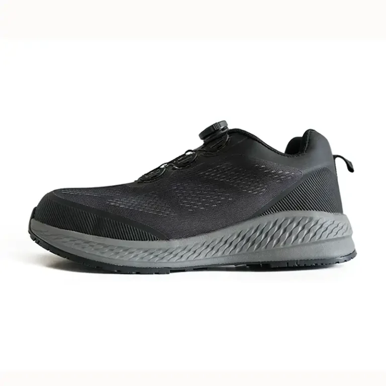 Grey Color Spin-Dial Lacing System Lightweight Composite Toe Safety Shoes