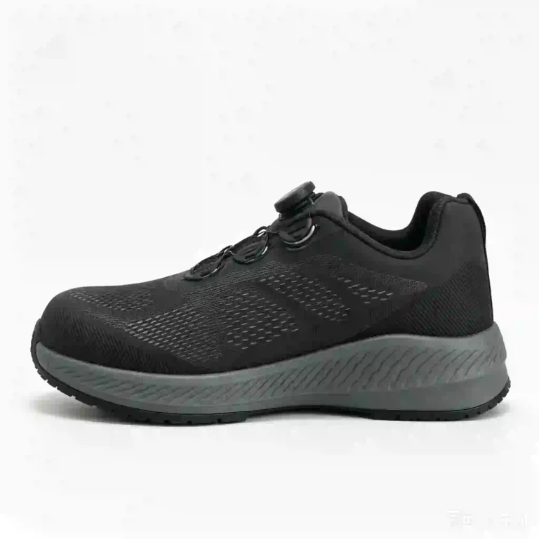 Grey Color Spin-Dial Lacing System Lightweight Composite Toe Safety Shoes