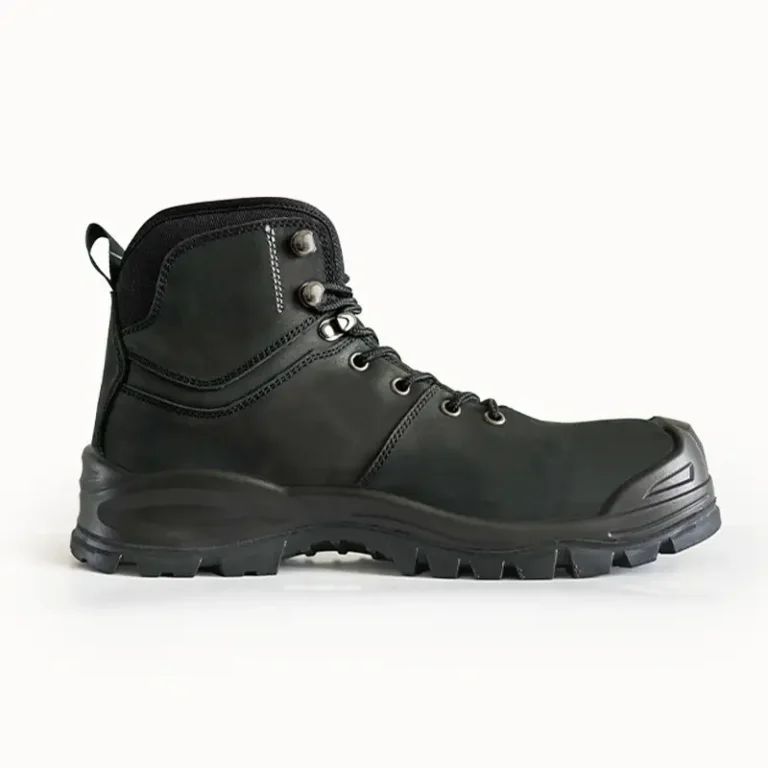Heavy Duty Nubuck Leather Work Boots for Mining Industry