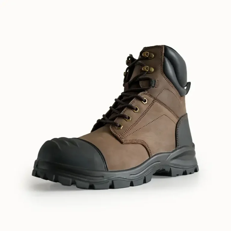 Waterproof Crazy Horse Heavy Duty Outdoor Safety Boots for Men