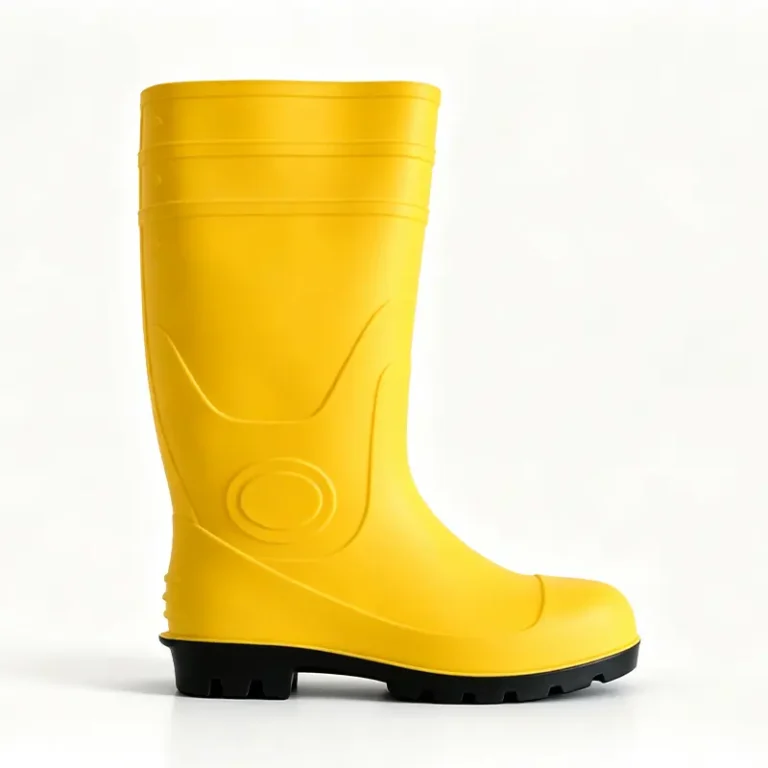 Yellow Steel Toe PVC Gum Boots for Food Industry CE certified S5