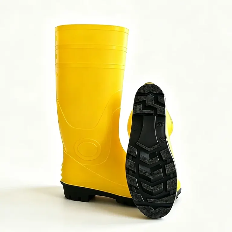 Yellow Steel Toe Waterproof PVC Boots for Food Industry CE certified S5