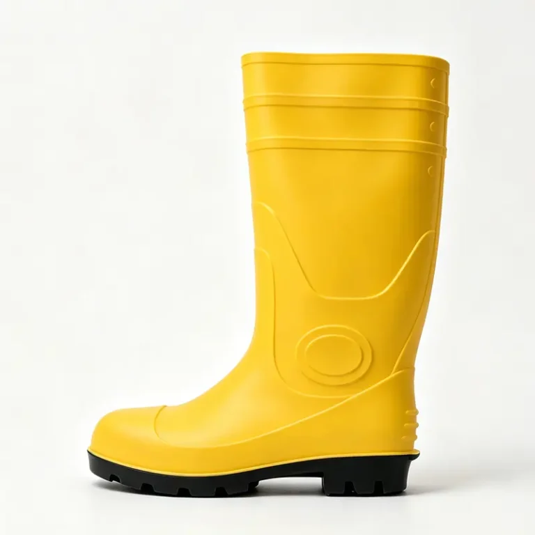 Yellow Waterproof PVC Gum Boots for Food Industry CE certified S5