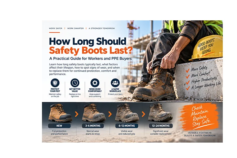 How long should safety boots last​
