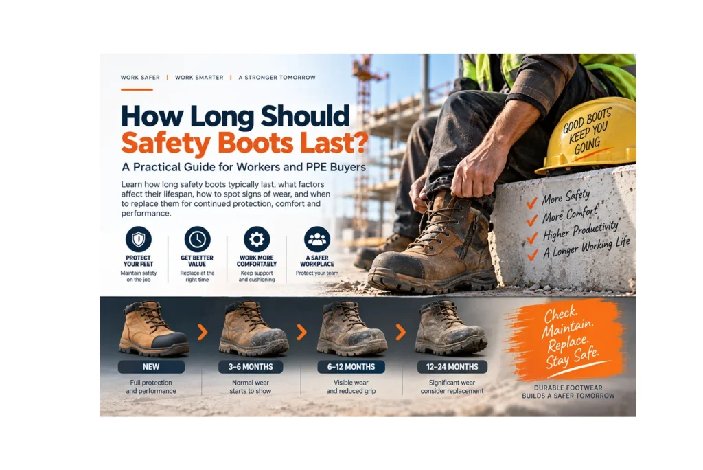 How long should safety boots last​