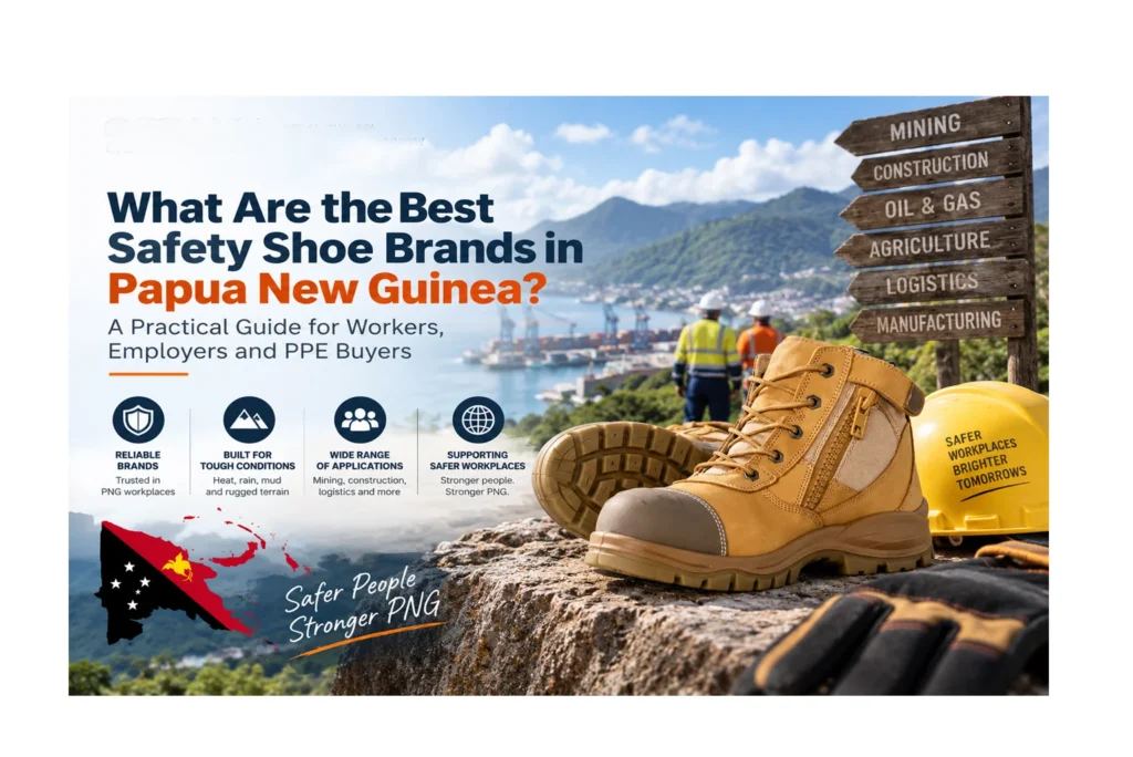 What are the best safety shoe brands in Papua New Guinea?