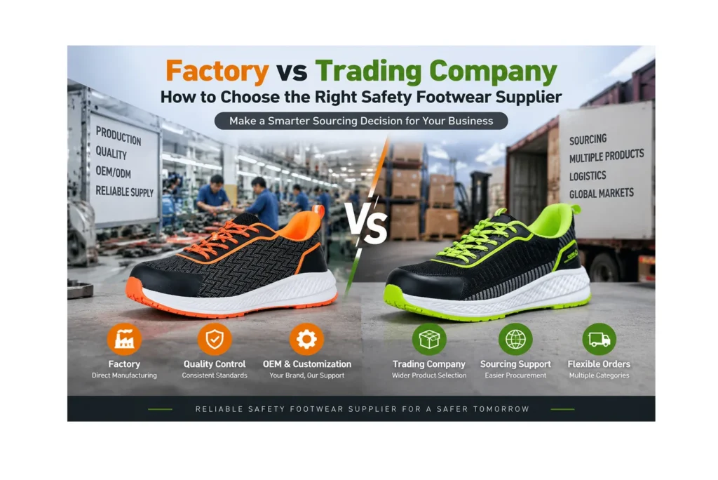 Factory vs Trading Company: Which Safety Footwear Supplier Should You Choose?