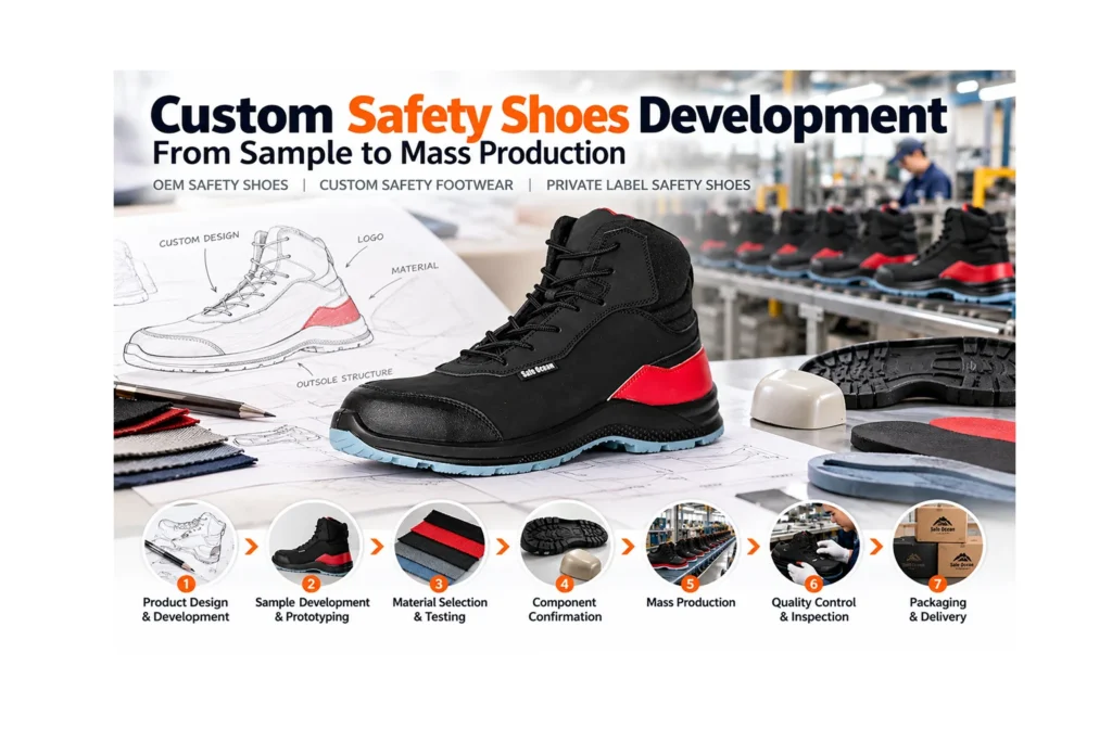 Custom Safety Shoes Development: From Sample to Mass Production