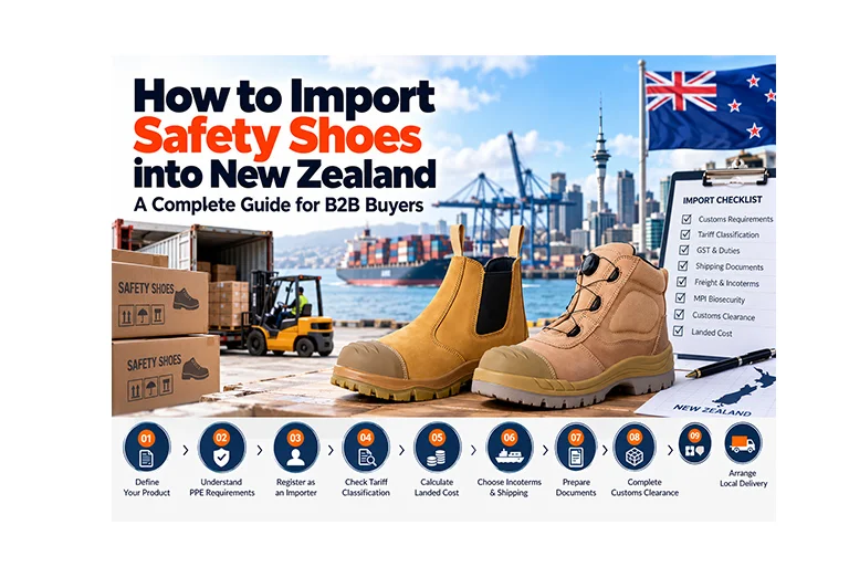 How to Import Safety Shoes into New Zealand